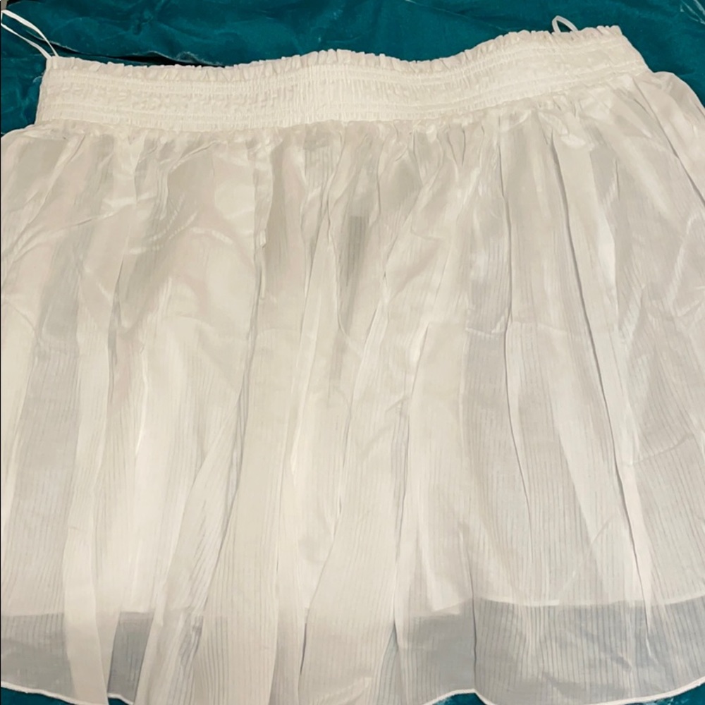 NWT Express Sheer White Skirt